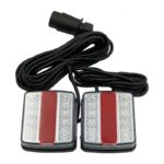 ΣΕΤ ΜΑΓΝΗΤΙΚΑ ΦΑΝΑΡΙA ΤΡΕΙΛΕΡ ΜΕ 14LED 7PIN 12V- electronistas.gr