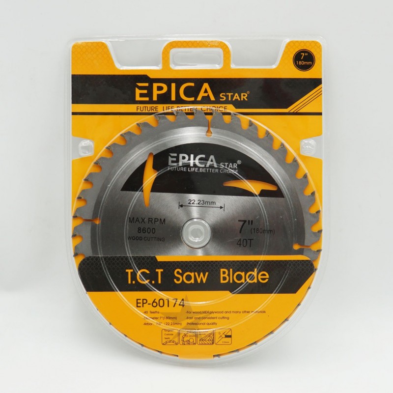 T.C.T SAW BLADE 180mm EPICA STAR TO-EP-60174