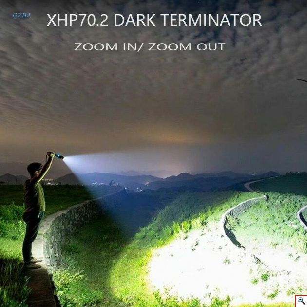 Επαναφορτιζόμενος Φακός Υψηλής Φωτεινότητας 2500 Lumens με Zoom electronistas.gr