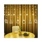 Χριστουγεννιάτικη κουρτίνα LED Θερμό Λευκό