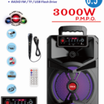 Φορητό Ηχείο Καραόκε Bluetooth 6.5″ 3000W Με Μικρόφωνο και Τηλεκοντρόλ