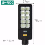 Ηλιακός Προβολέας Δρόμου με Ενσωματωμένο Πάνελ, Αισθητήρα και Τηλεκοντρόλ 500W