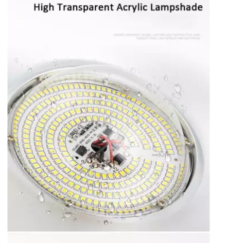 Κρεμαστή LED Ηλιακή Λάμπα 300W για Αποθήκες Αντικουνουπική με Τηλεκοντρόλ electronistas.gr