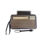 Επαναφορτιζόμενο ραδιόφωνο Retro Ηλιακό Bluetooth USB MD-521-BT ELECTRONISTAS.GR