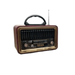 Επαναφορτιζόμενο ραδιόφωνο Retro Bluetooth Σκούρο Καφέ NS8069-BT electronistas.gr