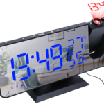 LED Καθρέφτης Ρολόι Ψηφιακό Προτζέκτορας Ξυπνητήρι electronistas.gr