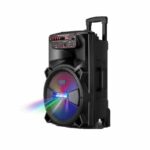 Φορητό ηχείο subwoofer 12′" Bluetooth Μικρόφωνο και Τηλεχειριστήριο ELECTRONISTAS.GR