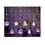 Χριστουγεννιάτικη διακοσμητική LED Κουρτίνα RGB με σχέδια ELECTRONISTAS.GR