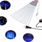 Χριστουγεννιάτικη LED Βροχή Μετεωριτών 50cm RGB Μπλέ 8τμχ