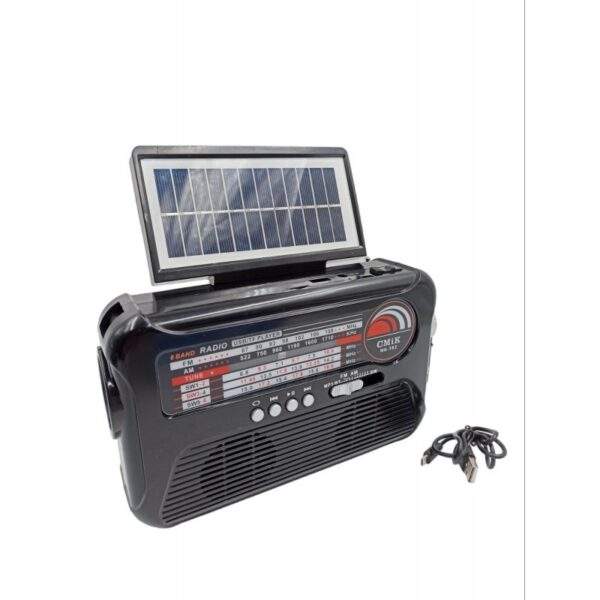 Ρετρό Φορητό Ηλιακό Ραδιόφωνο/Hχείο Bluetooth Με Φακό electronistas.gr