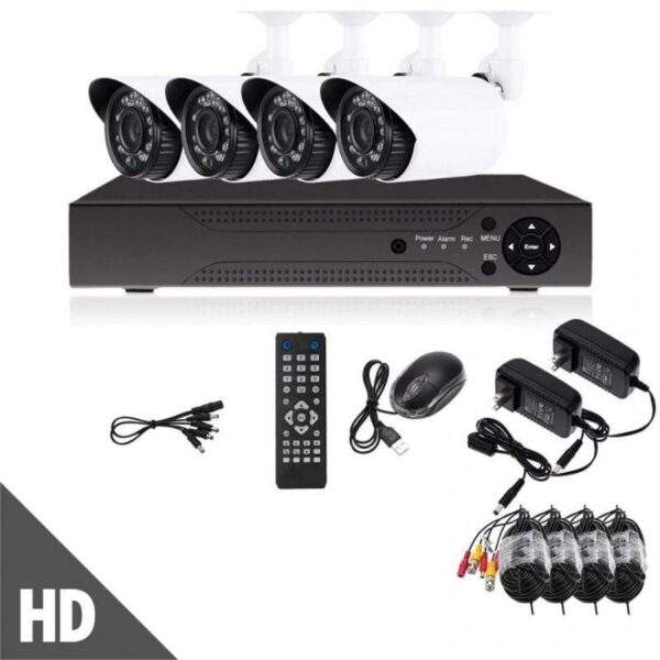 Έγχρωμο Σετ CCTV Εποπτείας & Καταγραφής Με DVR 4 HD Κάμερες electronistas.gr
