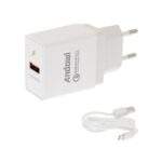 Φορτιστής με Θύρα USB-A και Καλώδιο USB-C 3.0 electronistas.gr