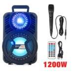 Φορητό Ηχείο 12'' Με Τρόλεϊ Και Μικρόφωνο 1200W electronistas.gr