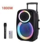 Ηχείο 15'' Bluetooth Με Τρόλεϊ & Μικρόφωνο 1800W electronistas.gr