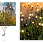 Σετ 2τμχ LED Ηλιακά Φώτα Κήπου Θερμό Λευκό electronistas.gr