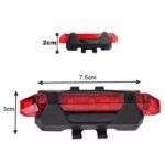 Επαναφορτιζόμενο Μπροστινό & Οπίσθιο Φωτάκι Ποδηλάτου electronistas.gr