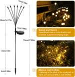 Σετ 2τμχ LED Ηλιακά Φώτα Κήπου Θερμό Λευκό electronistas.gr