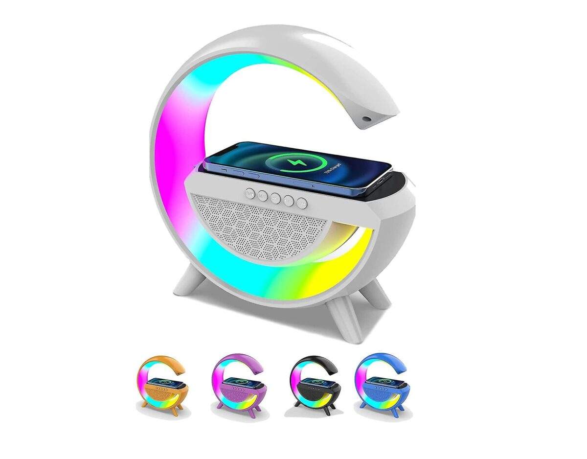 Ηχείο Bluetooth / Ασύρματος Φορτιστής / Φωτιστικό LED RGB electronistas.gr