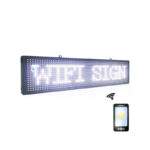 Ηλεκτρονική Πινακίδα LED 105x22cm Λευκό Με Wifi electronistas.gr