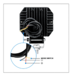 LED Προβολέας Μηχανής 20W 10-30V Σε Λευκό ή Κίτρινο Φως electronistas.gr