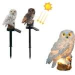 Ηλιακό LED Φωτιστικό Κήπου Κουκουβάγια electronistas.gr