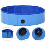 Πισίνα Για Σκύλους Πτυσσόμενη Μπλε 120x30cm Aπό PVC electronistas.gr