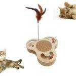 Διαδραστικό Ξύλινο Παιχνίδι Για Γάτες Με Ονυχοδρόμιο electronistas.gr