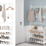 Κρεμάστρα Ρούχων Και Παπουτσοθήκη 4 Επιπέδων 150x80x26cm electronistas.gr