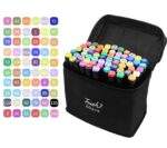 Σετ 60τμχ Μαρκαδόροι Ζωγραφικής Με Διπλή Μύτη electronistas.gr
