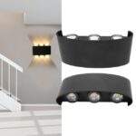 LED Φωτιστικό Τοίχου Μεταλλικό 6W 220V 3000K electronistas.gr