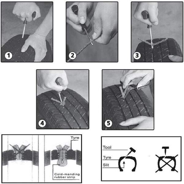 Κιτ 8τμχ Επισκευής Ελαστικών electronistas.gr