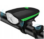 LED Φακός Ποδηλάτου USB Mε Κόρνα electronistas.gr
