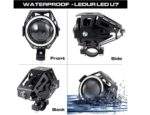 Προβολέας Μοτοσυκλέτας LED U7 125W Με Angel Eye electronistas.gr