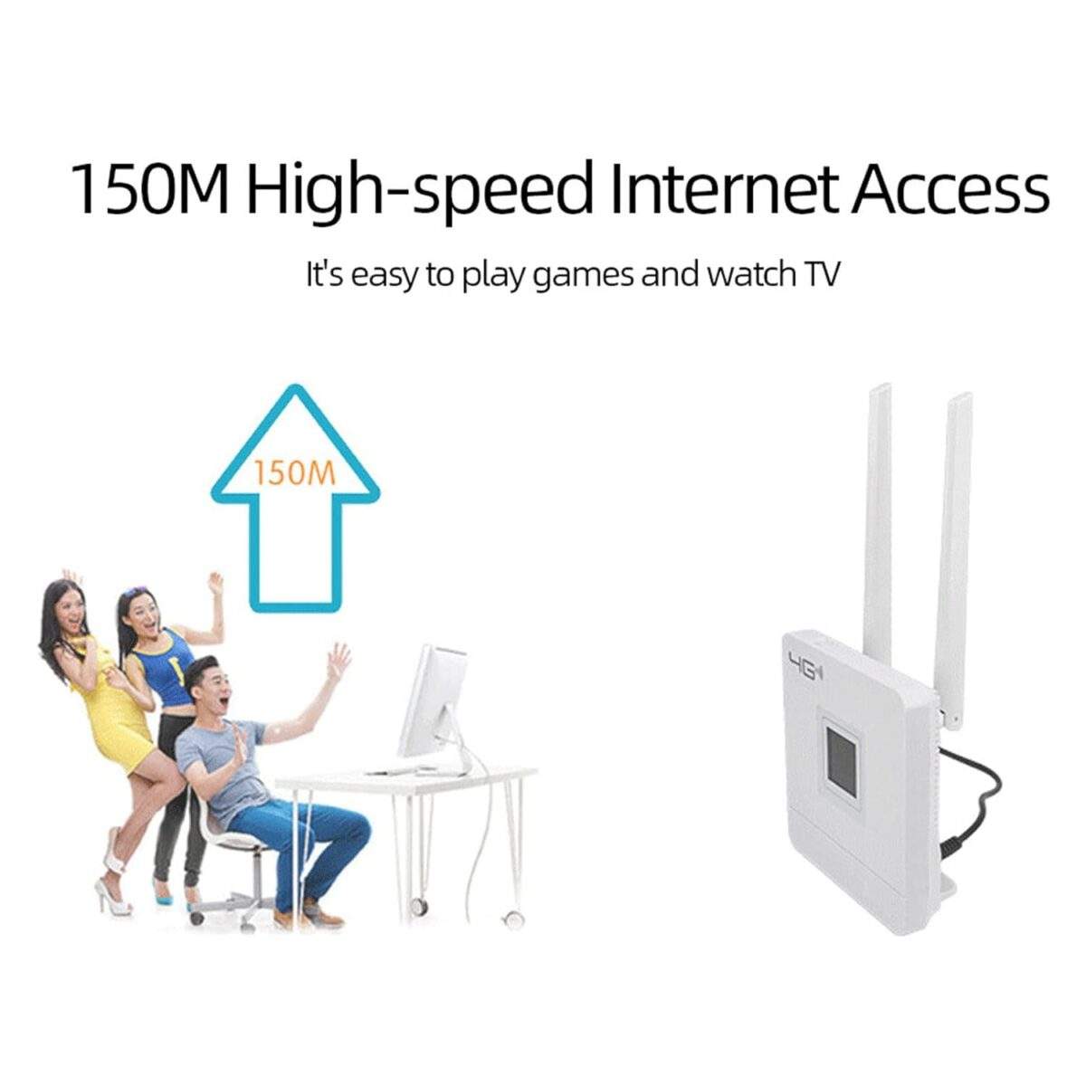 Ασύρματο Router 4G Με LCD Οθόνη RGB electronistas.gr
