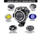 Προβολέας Μοτοσυκλέτας LED U7 125W Με Angel Eye electronistas.gr