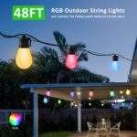 Αδιάβροχη Γιρλάντα RGB Κήπου Με 15 LED Λάμπες 220V/14m electronistas.gr