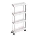 Τρόλεϊ Κουζίνας / Μπάνιου Με 4 Ράφια 87x40x13cm electronistas.gr