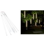 Σετ 8τμχ LED Σωλήνες "Βροχή" 50cm Ψυχρό Λευκό electronistas.gr