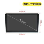 Οθόνη Αυτοκινήτου 9" 4x55W 2-Din Bluetooth Aux electronistas.gr