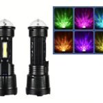 LED RGB Επαναφορτιζόμενος Φακός Με Φωτορυθμικό electronistas.gr