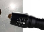 Led Επαναφορτιζόμενος Φακός 3W Με Zoom electronistas.gr