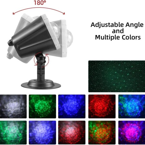 Led Αδιάβροχος Χριστουγεννιάτικος Προτζέκτορας Mε Εφέ "Βροχή" electronistas.gr
