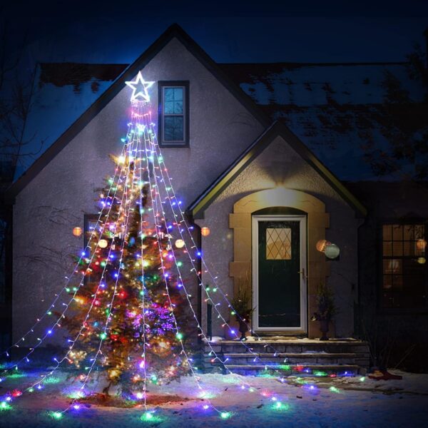 RGB LED Χριστουγεννιάτικο Δέντρο Από Πολύχρωμα Φωτάκια 2m electronistas.gr