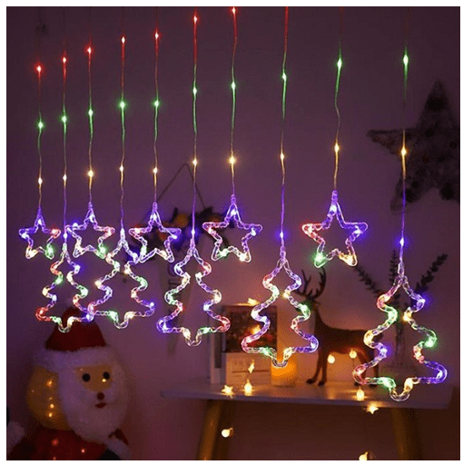 120 Led RGB Χριστουγεννιάτικα Φωτάκια “Αστέρια / Δέντρα” electronistas.gr