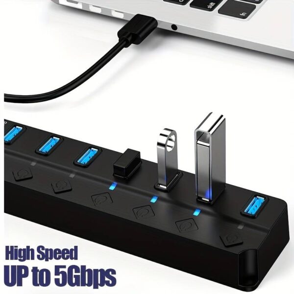 3.0 Hub 4 Θυρών Με σύνδεση USB-A 5GBPS 30cm electronistas.gr