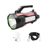 Led Ηλιακός Διπλός Φακός 30W Ψυχρό Λευκό / Κόκκινο Με USB electronistas.gr