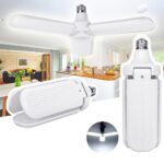 Led Λάμπα Πτυσσόμενη 45W Mε 3 Πτερύγια E27 6000K 220V 3000LM electronistas.gr