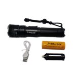 Led Επαναφορτιζόμενος Φακός Με Zoom & Powerbank 8800mAh electronistas.gr