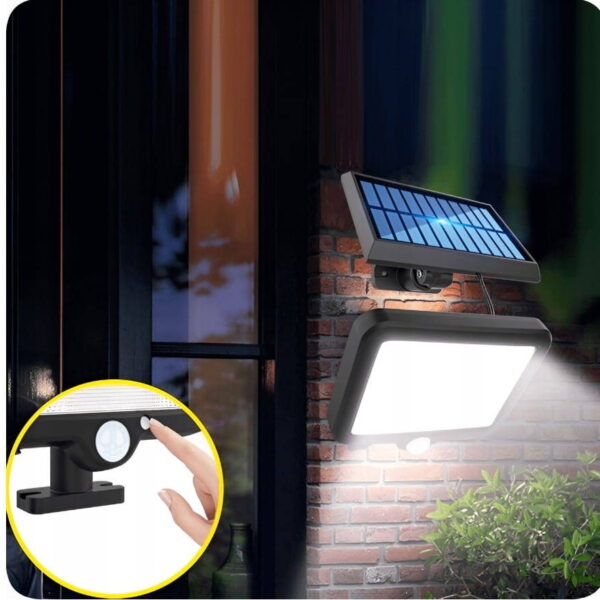 Led Ηλιακό Φωτιστικό Με Ανιχνευτή Κίνησης 12W 960LM 6000K electronistas.gr