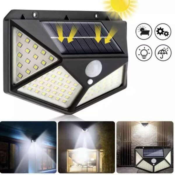 Led Ηλιακό Φωτιστικό Mε Ανιχνευτή Κίνησης 100SMD 7W 700LM electronistas.gr
